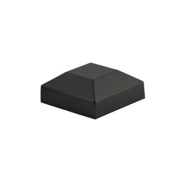 Black Aluminum Flat Fence Post Replacement Cap