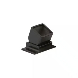 Black Aluminum Fence Adjustable Wall Mount
