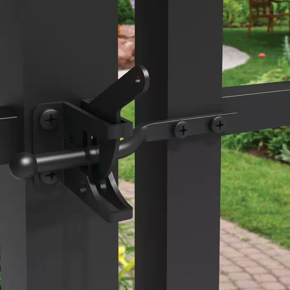 4.562 In. X 2.312 In. Black Steel Gravity Latch