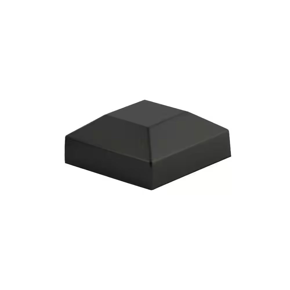 Black Aluminum Flat Fence Post Replacement Cap