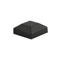 Black Aluminum Flat Fence Post Replacement Cap