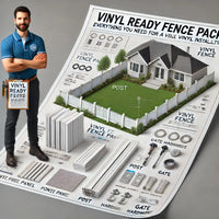 120ft Vinyl Privacy Fence Ready Bundle