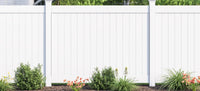 Vinyl Fence Privacy Panels - White - 6FT H